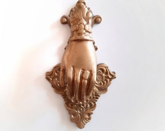 Handcrafted Fatima’s Hand Brass Door Knocker - A Touch of Elegance for Your Entrance