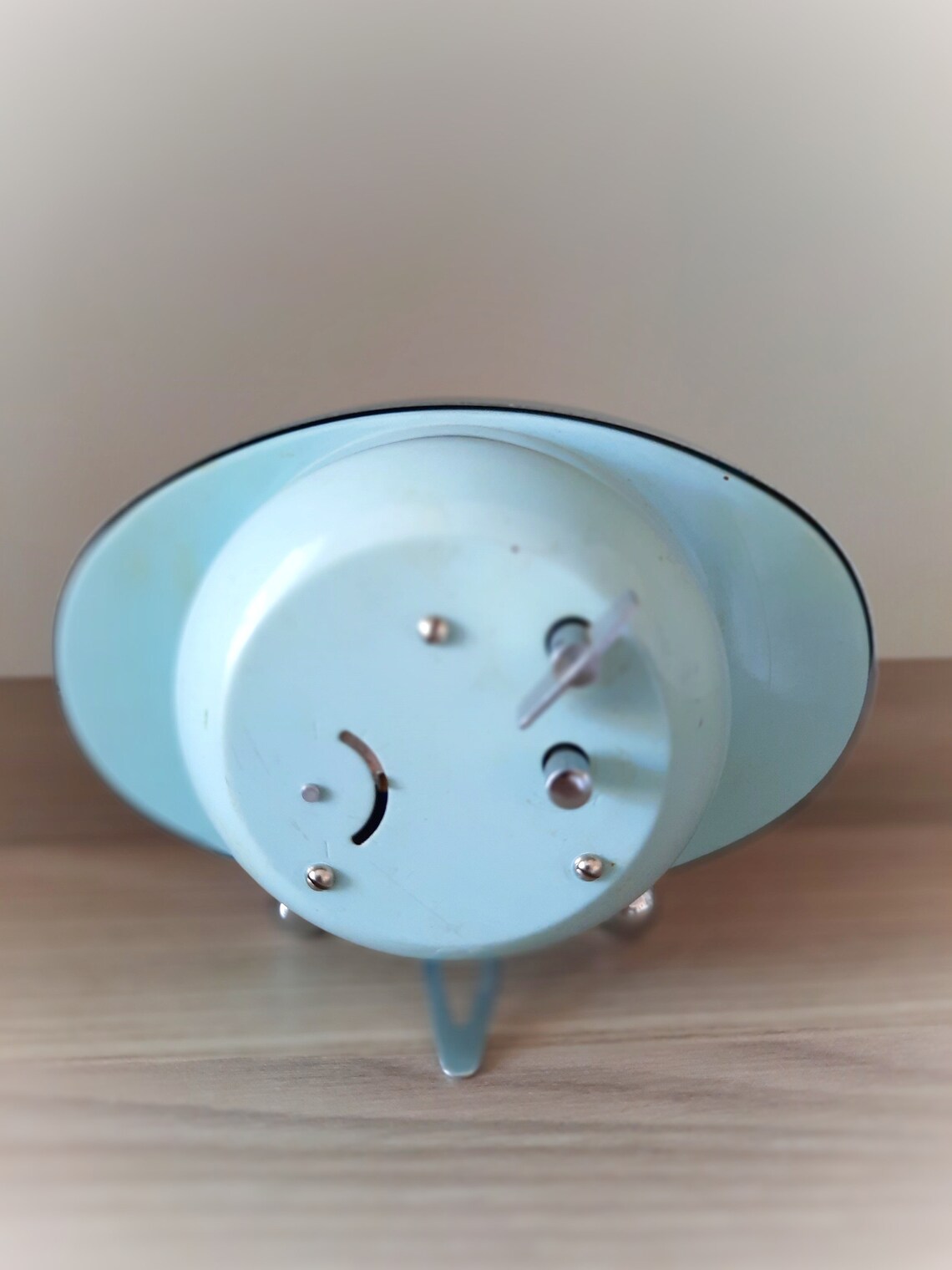 Vintage metal clock Windup mechanism Etsy