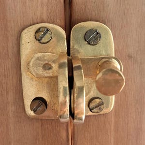 Vintage Brass Cabinet Latch 4x4cm, Decorative Hardware