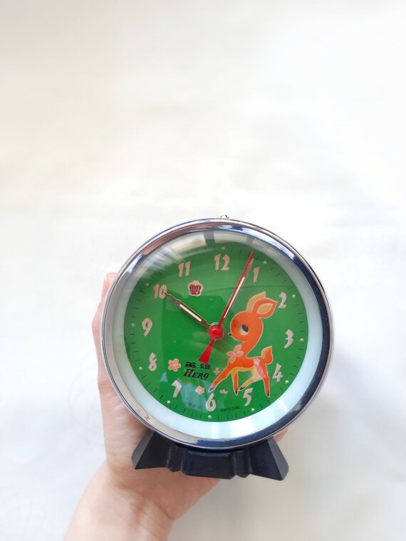 Animated Windup Clock Vintage Clock for Children's Room Etsy