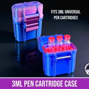 3ml Pen Cartridge Case, Injection Pen Cart Storage, Peptide Storage