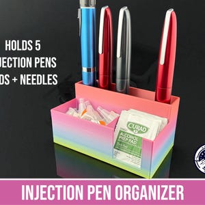 Injection Pen Organizer, Peptide or Insulin Pen Stand, Prep Stand