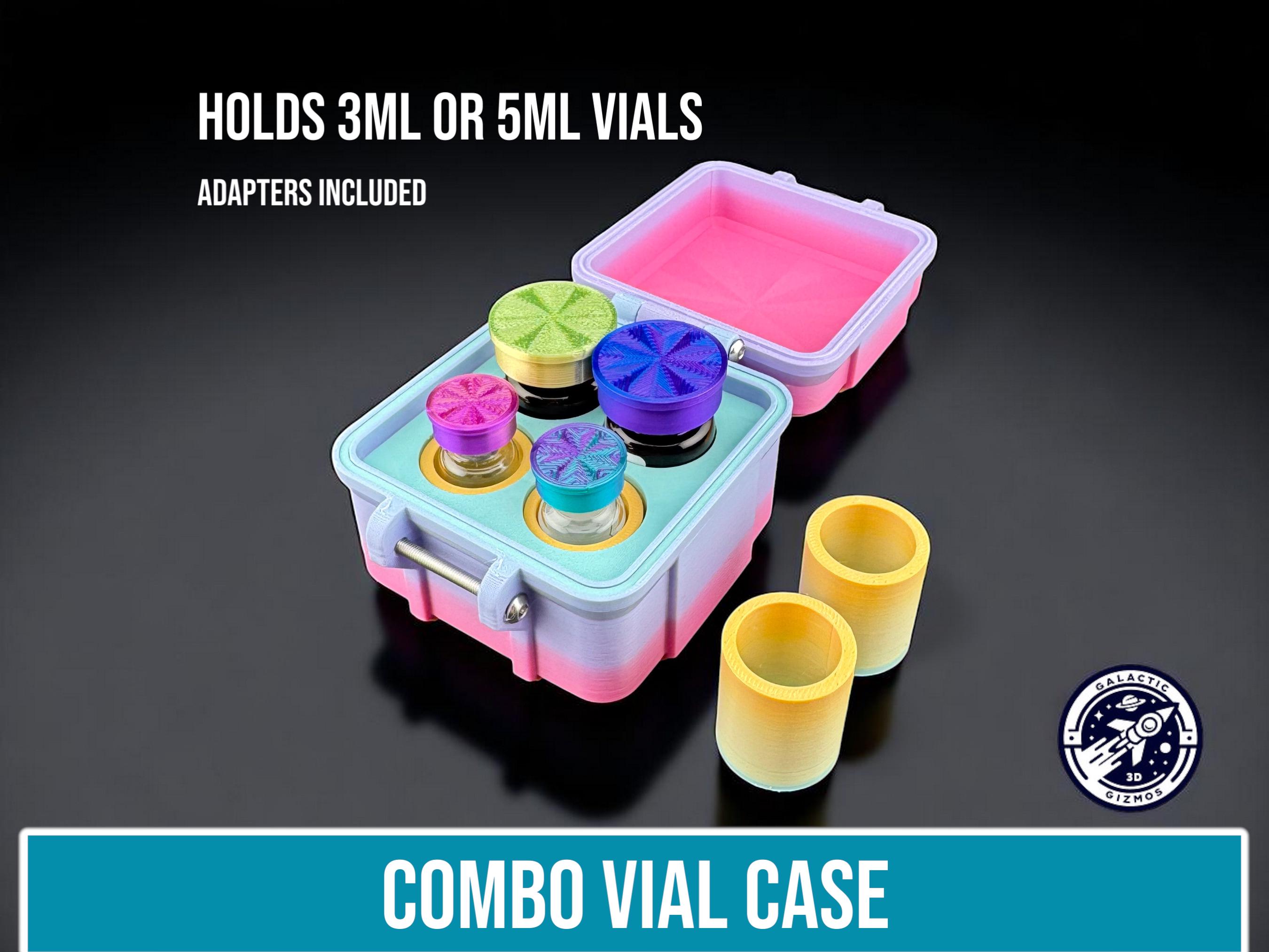 3ml/5ml Combo Peptide Vial Case, Peptide Vial Storage, Vail Box, Holds 3ml & 5ml