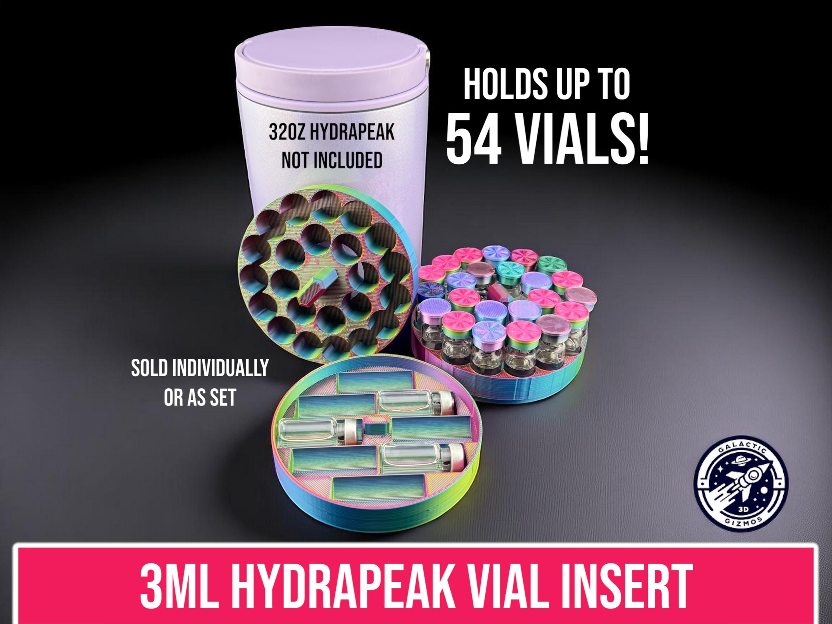 54 Vial Insert for Hydrapeak Thermos, 3ml Peptide Vial Storage, Hydrapeak Insert