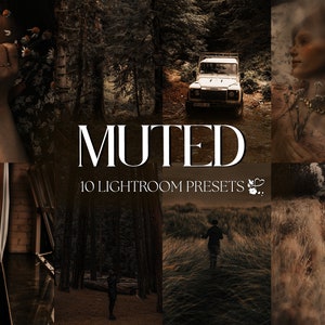 10 Muted Lightroom Presets | Mobile & Desktop | Warm, Moody, Boho, Earthy, Portrait, Blogger | Influencer Lifestyle | Photo Editing Filters