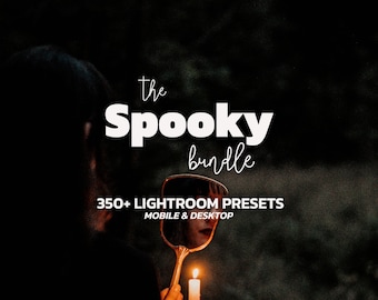 350+ HALLOWEEN Lightroom Presets for Mobile & Desktop, Autumn Portrait Presets, Fall, Harvest, Dark Moody Preset Pack