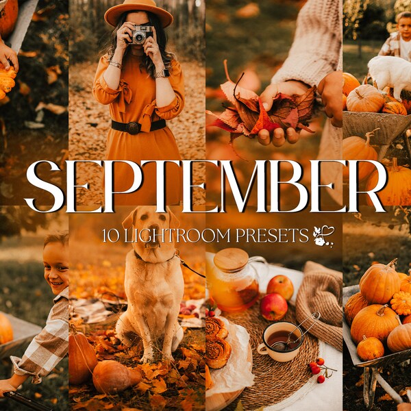 10 SEPTEMBER Mobile LIGHTROOM Presets | Moody Fall Presets | Autumn Presets for Instagram | Warm Halloween Presets | Fall Harvest Presets |
