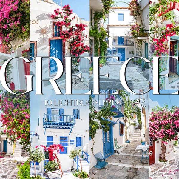 10 GREECE Mobile LIGHTROOM Presets | Santorini Presets | Greek Lifestyle Filter | Warm Instagram Preset | Greece Presets | Mykonos Presets |