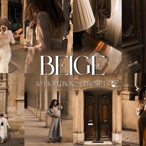 10 Beige Lightroom Presets | Neutral, Aesthetic, Natural, Minimal, Soft, Indoor, Airy, Creamy | Influencer Lifestyle | Photo Editing Filters