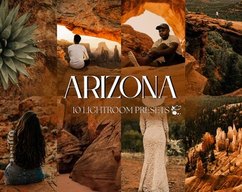 ARIZONA TRAVEL Lightroom Presets for Mobile & Desktop, Warm Earthy Presets, Portrait, Wedding, Travel Preset Pack