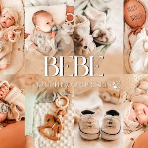10 Bebe Lightroom Presets | Mobile & Desktop | Mom, Neutral, Newborn, Baby, Family, Warm, Boho | Lifestyle Blogger | Photo Editing Filter