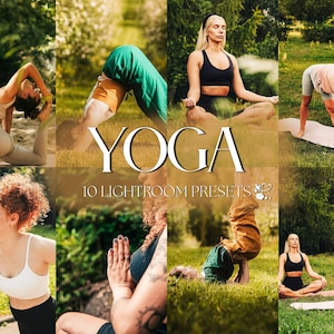 10 Yoga Lightroom Presets | Mobile & Desktop | Natural, Outdoor, Nature, Portraits, Fitness | Lifestyle Blogger | Photo Editing Filters