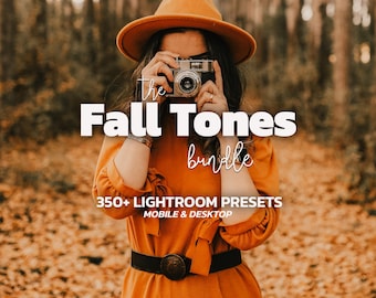 350+ FALL TONES Lightroom Presets for Mobile & Desktop, Earthy Portrait Presets, Autumn, Warm, Harvest Preset Pack