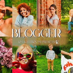 10 Blogger Lightroom Presets | Mobile & Desktop | Bright, Summer, Vibrant, Color Pop, Natural | Influencer Lifestyle | Photo Editing Filters