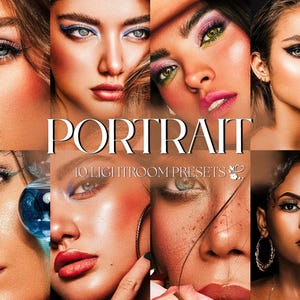 10 Porträt Lightroom Voreinstellungen | Mobile & Desktop | Make Up, Hell, Luftig, Ästhetisch, Blogger | Influencer Lebensstil | Fotobearbeitungsfilter