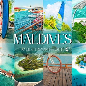 10 Lightroom Presets für die Malediven | Mobile & Desktop | Sommer, hell, auf Reisen, luftig, warm | Influencer Bloggerin | Fotobearbeitungsfilter
