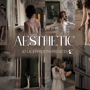 10 Dark Aesthetic Lightroom Presets | Mobile & Desktop | Minimal, Clean, Airy, Neutral, Blogger | Lifestyle Portrait | Photo Editing Filters