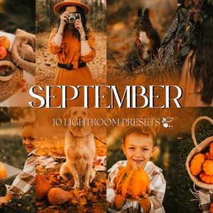 10 September Lightroom Presets | Mobile & Desktop | Warm, Fall, Outdoor, Earthy, Nature, Portrait | Lifestyle Blogger | Photo Editing Filter