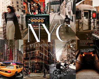 10 NEW YORK Mobile LIGHTROOM Presets | Urban Presets | Moody Presets | Street Preset | Instagram Lifestyle Presets | New York Preset |
