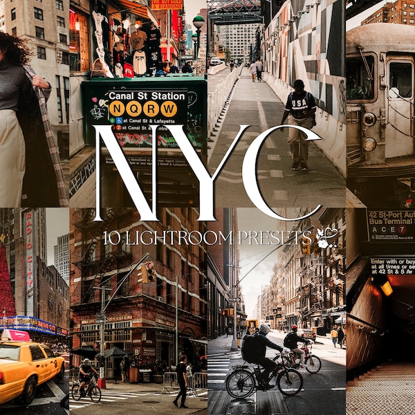 10 NEW YORK Mobile LIGHTROOM Presets | Urban Presets | Moody Presets | Street Preset | Instagram Lifestyle Presets | New York Preset |