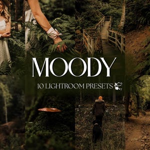 10 Moody Lightroom Presets | Mobile & Desktop | Earthy, Dark, Rustic Warm, Outdoor, Nature, Boho | Lifestyle Blogger | Photo Editing Filters