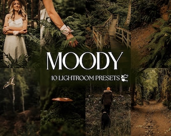 10 MOODY Lightroom Presets – Mobile Desktop – Warm Presets, Earthy Presets, Forest Presets, Nature Adventure Presets, Natural Travel Presets
