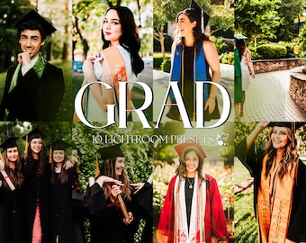 10 GRADUATION Mobile LIGHTROOM Presets | College Presets for Instagram | Graduation Presets | Bright Influencer Preset | Light Airy Preset |