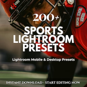 Ponad 200 PRESETÓW SPORTOWYCH | Pakiet presetów Lightroom | Mobilne i stacjonarne | Naturalne jasne presety | Presetowe ustawienia dla influencerów na zewnątrz | Fotografia sportowa
