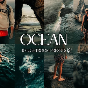 10 Ocean Lightroom Presets | Mobile & Desktop | Dark, Moody, Earthy, Outdoor, Nature, Natural | Lifestyle Blogger | Photo Editing Filters