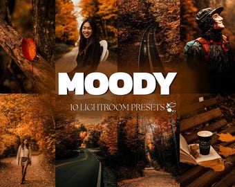 MOODY FALL Lightroom Presets for Mobile & Desktop, Cozy Harvest Presets, Dark, Autumn, Warm Preset Pack