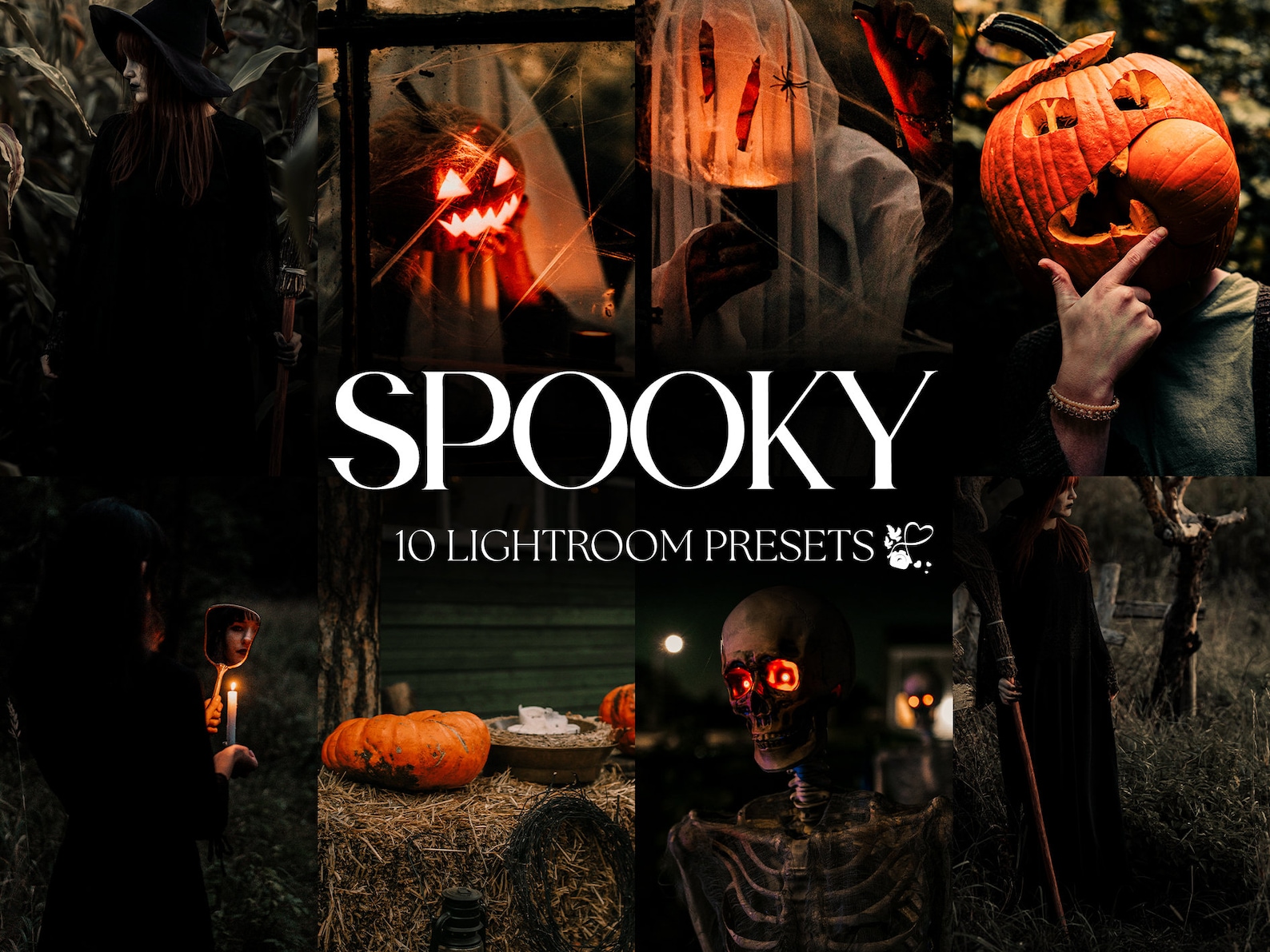 SPOOKY HALLOWEEN Lightroom Presets for Mobile & Desktop, Dark Fall ...