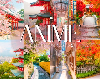 10 ANIME Mobile LIGHTROOM-Voreinstellungen | Anime-Voreinstellung | Ästhetische Voreinstellungen | Lebendige Voreinstellungen für Instagram | Japan-Voreinstellungen | Rosa Pastell-Voreinstellungen |