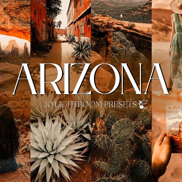 10 ARIZONA Mobiele LIGHTROOM-voorinstellingen | Warme rustieke presets | Arizona-voorinstellingen | Voorinstellingen voor wandelen | Woestijnvoorinstellingen | Instagram-voorinstellingen voor buiten |