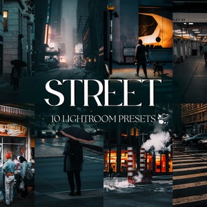 10 Street Lightroom Presets | Mobile & Desktop | Urban, Dark, Moody, Natural, Outdoor, Blogger | Influencer Lifestyle | Photo Editing Filter