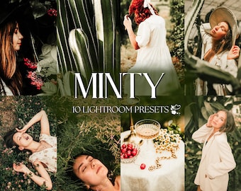 10 MINTY Lightroom Presets – Mobile Desktop – Outdoor Presets, Family Presets, Bright Natural Presets, Warm Presets, Aesthetic Presets