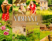 10 VIBRANT Lightroom Presets – Mobile Desktop – Outdoor Natural Presets, Bright Summer Presets, Soft Family Presets, Warm Nature Presets