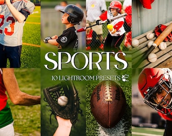 10 Sports Lightroom Presets | Mobile & Desktop | Natural, Outdoor, Bright Airy, Mom, Family, Warm | Lifestyle Blogger | Photo Editing Filter