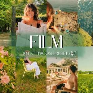 10 Film Lightroom Presets | Mobile & Desktop | warm, Reise, Sommer, Retro, Vintage, Einweg | Influencer Bloggerin | Fotobearbeitungsfilter