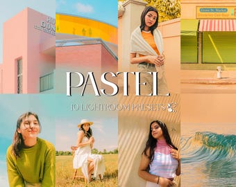 PASTEL COLOR Lightroom Presets for Mobile & Desktop, Bright Color Presets, Warm, Soft, Natural Preset Pack