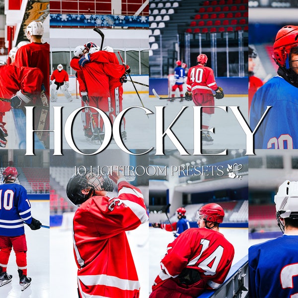 10 HOCKEY Mobile LIGHTROOM Presets | Bright Sports Presets | Hockey Presets | Fitness Presets for Instagram | Bright Action Sports Presets |