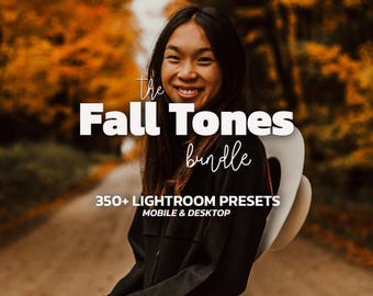 350+ FALL TONES Lightroom Presets for Mobile & Desktop, Earthy Portrait Presets, Autumn, Warm, Harvest Preset Pack