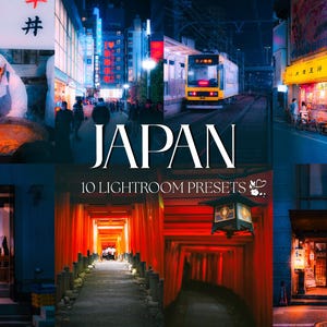 10 Japan Lightroom Presets | Mobile & Desktop | Travel, Bright, Cinematic, Street, Aesthetic | Influencer Lifestyle | Photo Editing Filters