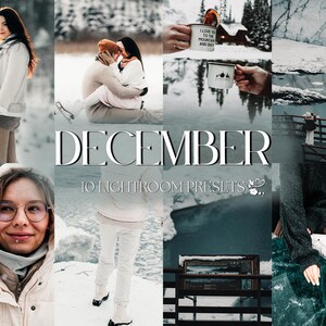10 December Lightroom Presets | Mobile & Desktop | Portraits, Family, Bright, Holiday, Cozy | Influencer Lifestyle | Photo Editing Filters