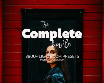 Bundel met meer dan 3800 complete Lightroom-presets – voor mobiel en desktop – Donkere, sfeervolle presets, buitenpresets, bruiloftpresets, zomerse strandpresets