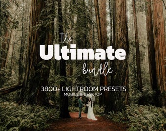 3800+ ULTIMATE Lightroom Presets Bundle – Mobile & Desktop – Rustic Presets, Portrait Presets, Moody Film Presets, Outdoor Natural Presets