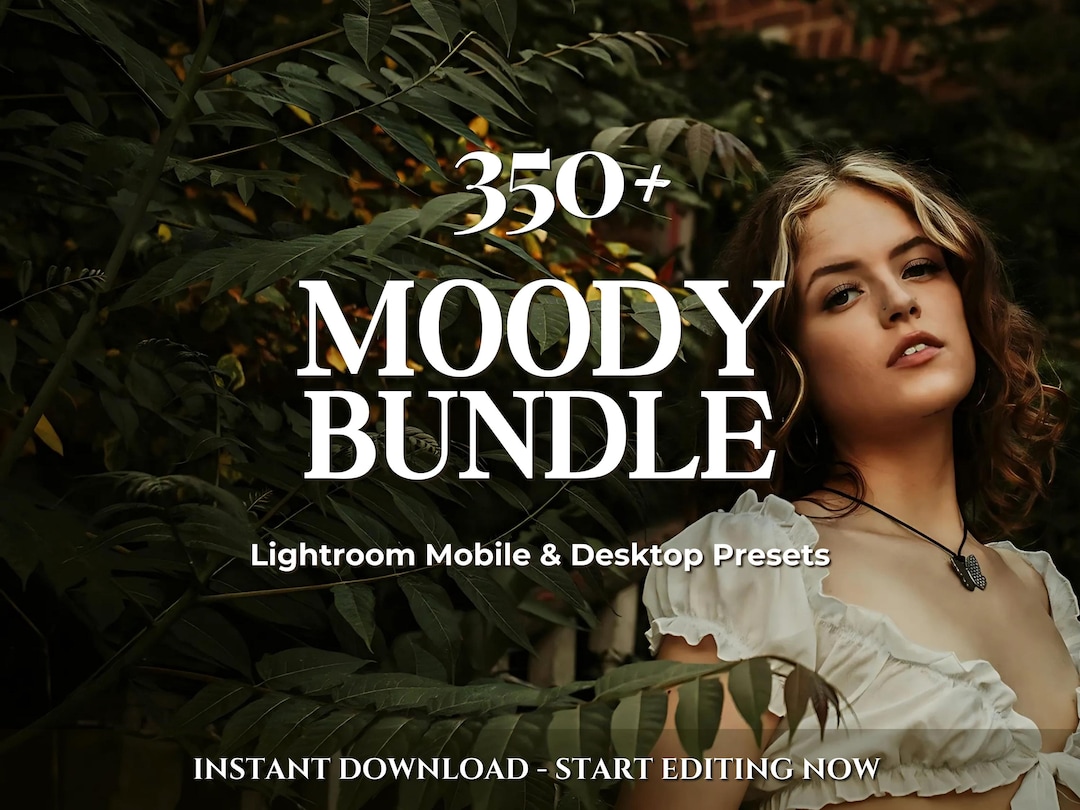 350+ MOODY Lightroom Presets Bundle – Mobile Desktop – Cinematic ...