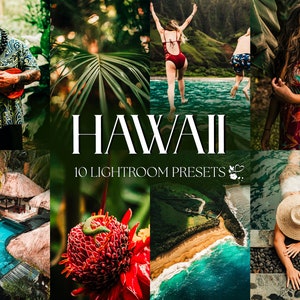 10 Hawaiian Summer Lightroom Presets | Mobile & Desktop | Bright, Travel, Beach, Natural, Vibrant | Lifestyle Blogger | Photo Editing Filter