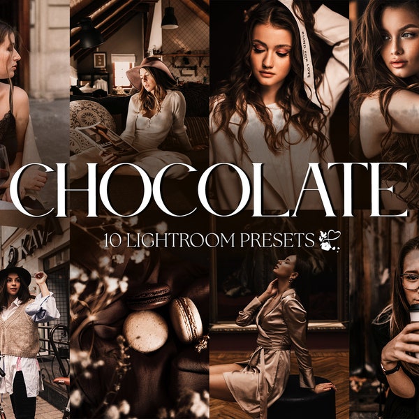 10 CHOCOLATE Mobile LIGHTROOM Presets | Boho Presets | Moody Presets for Influencers | Chocolate Presets | Coffee Presets | Mocha Presets |