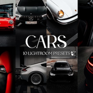 10 Car Lightroom Presets | Mobile & Desktop | Dark, Moody, Cinematic, Minimal, Street, Natural | Lifestyle Blogger | Photo Editing Filters