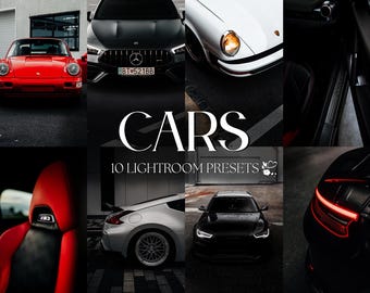 10 Car Lightroom Presets | Mobile & Desktop | Dark, Moody, Cinematic, Minimal, Street, Natural | Lifestyle Blogger | Photo Editing Filters